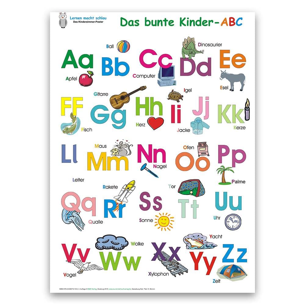 Das bunte Kinder-ABC. Poster 100 x 70 cm Non-fiction