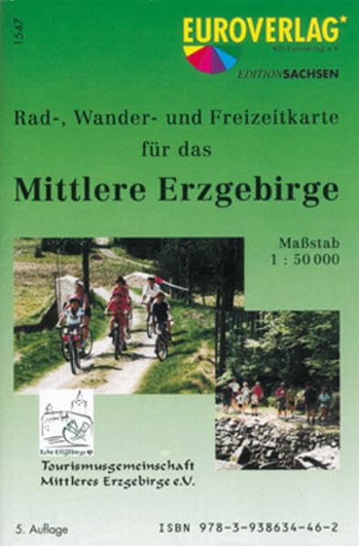 Rad-, Wander- und Freizeitkarte Mittlere Erzgebirge Leisure, Home & Garden