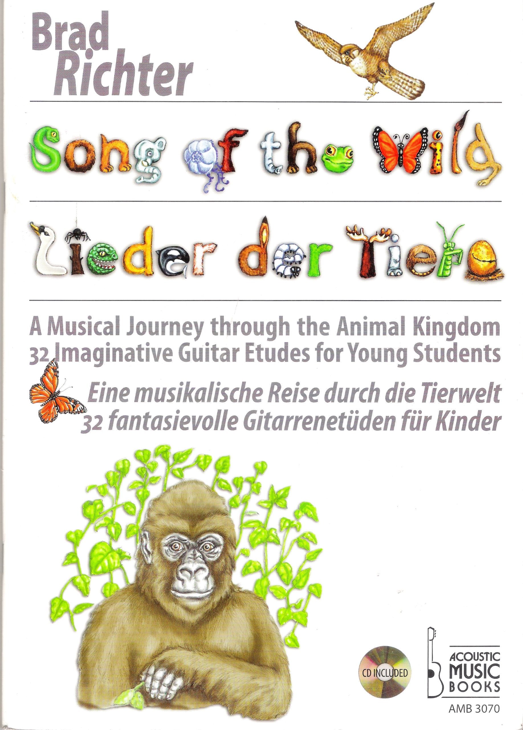Lieder der Tiere, für Gitarre, m. Audio-CD: Eine musikalische Reise durch die Tierwelt, 32 fantasievolle Gitarrenetüden für Kinder Sheet Music