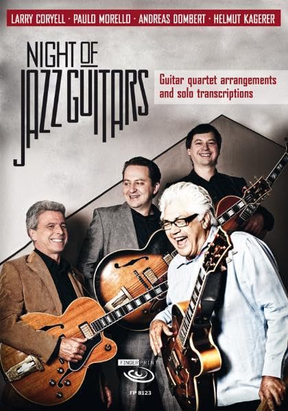 Night of Jazz Guitars, Partitur: Guitar quartet arrangements and solo transcriptions Sheet Music