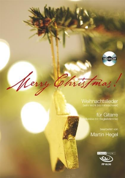Merry Christmas, für Gitarre, m. Audio-CD book
