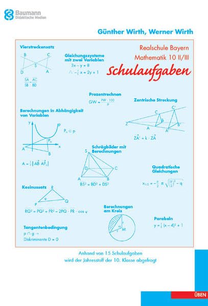 Grundwissen und Routineaufgaben /Schulaufgaben: Realschule Bayern, Mathematik 10 II/III Study Guides