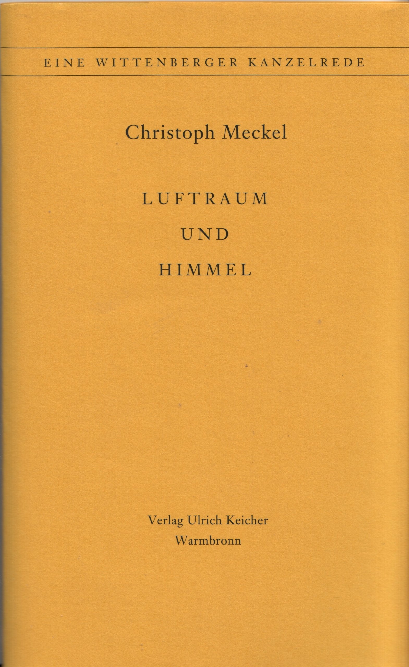 Luftraum und Himmel: Eine Rede, mit zwei Zeichnungen des Autors Contemporary literature