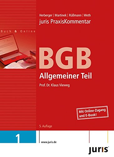 juris Praxiskommentar BGB Gesamtausgabe / Allgemeiner Teil: BD 1 Books