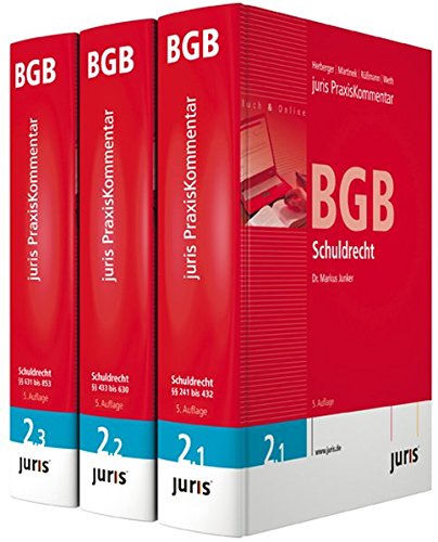 juris Praxiskommentar BGB Gesamtausgabe / Schuldrecht. 3 Bände: BD 2 (juris Kommentare) Books