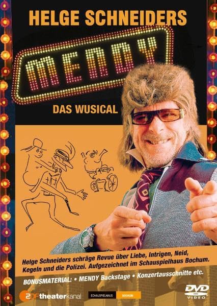 Mendy - Das Wusical: Helge Schneiders schräge Revue über Liebe, Intrigen, Neid, Kegeln und die Polizei. Eine Auftragsarbeit für das Schauspielhaus Bochum. ZDF/theaterkanal.Deutschland Social Sciences