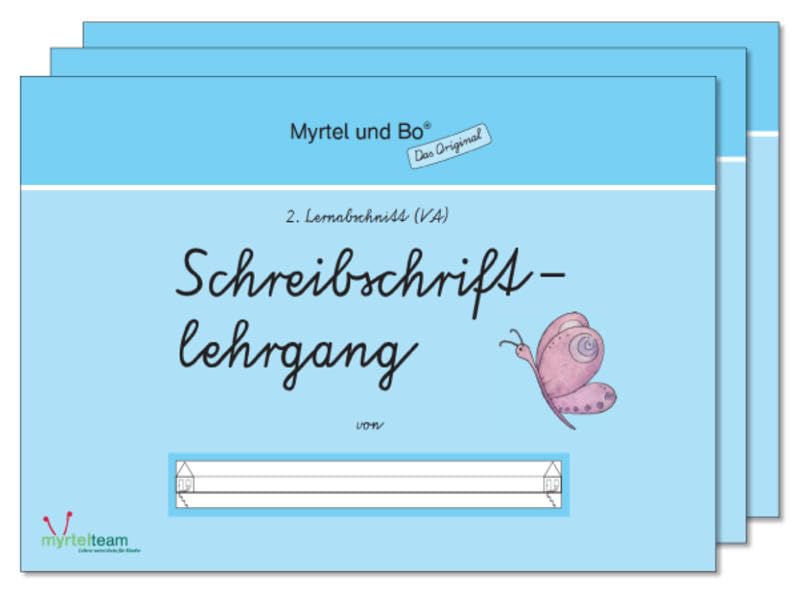 "Myrtel und Bo" - Klasse 1 - Paket: Schreibschriftlehrgang - Heft 2 - 4 - VA Study Guides