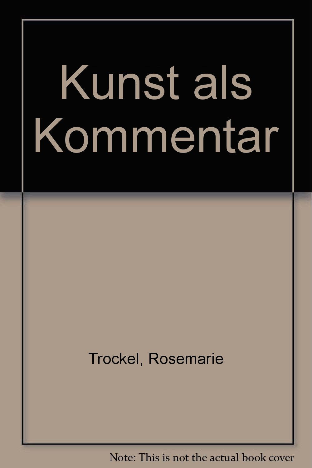 Kunst als Kommentar: Aus den achtziger Jahren in Deutschland Film, Art & Culture