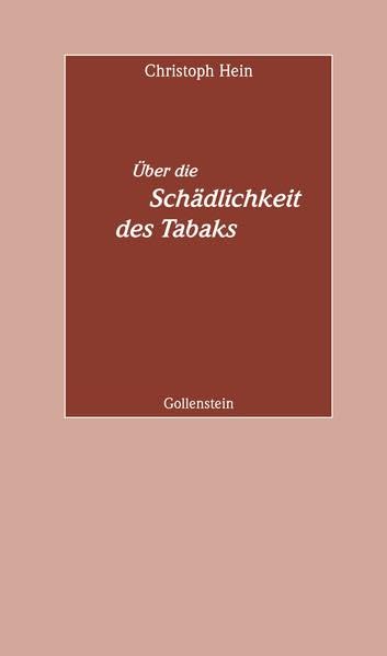 Über die Schädlichkeit des Tabaks: Rede an die Abiturienten des Jahrgangs 2009 (Abiturreden) Contemporary literature