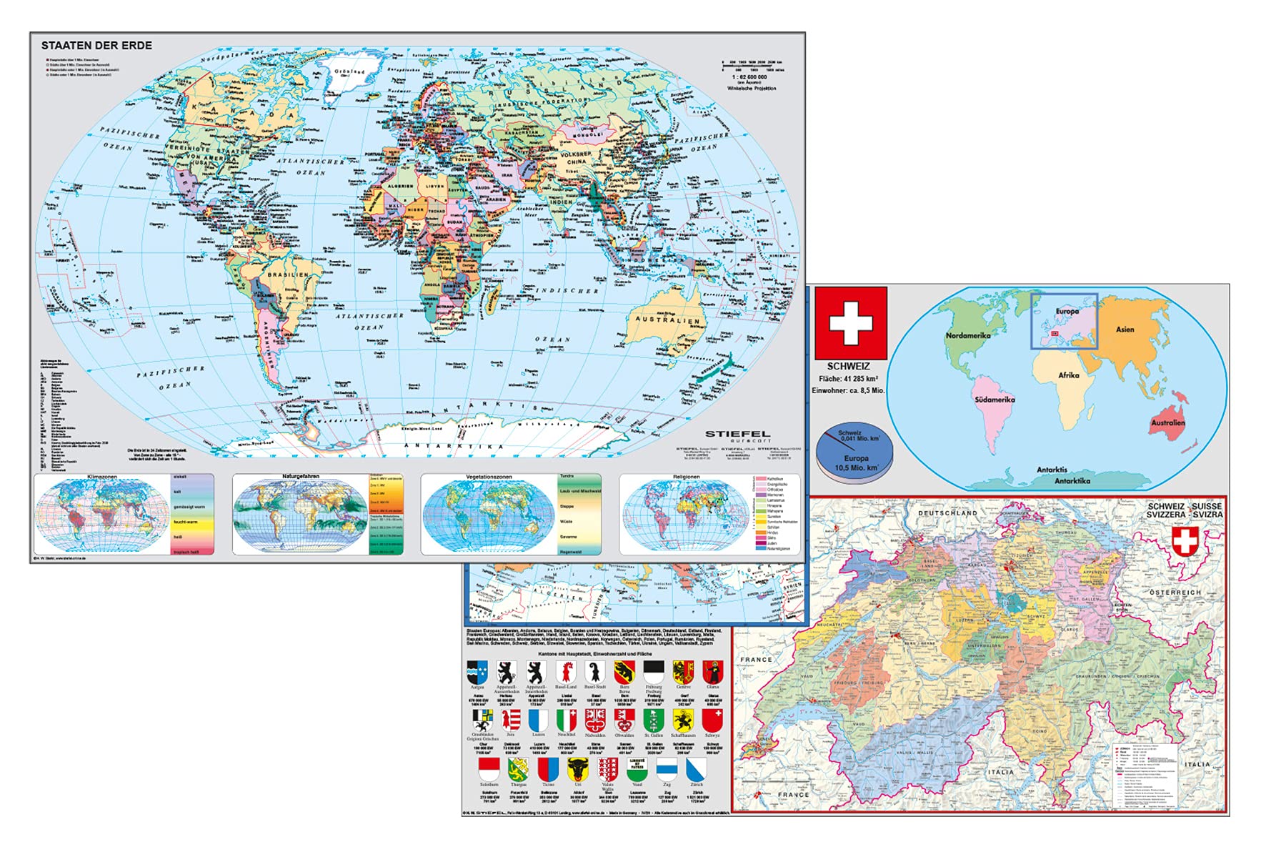 Schweiz und Europa in der Welt DUO Schreibunterlage NEUE AUFLAGE Leisure, Home & Garden