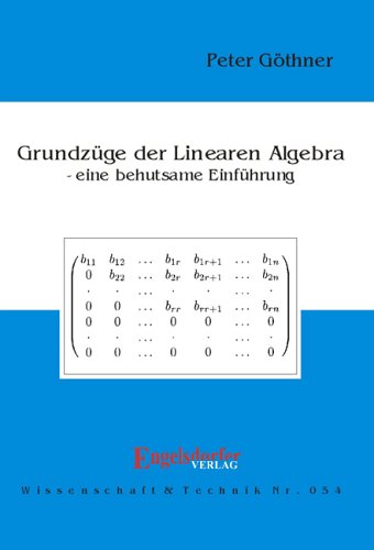 Grundzüge der linearen Algebra - eine behutsame Einführung Mathematics