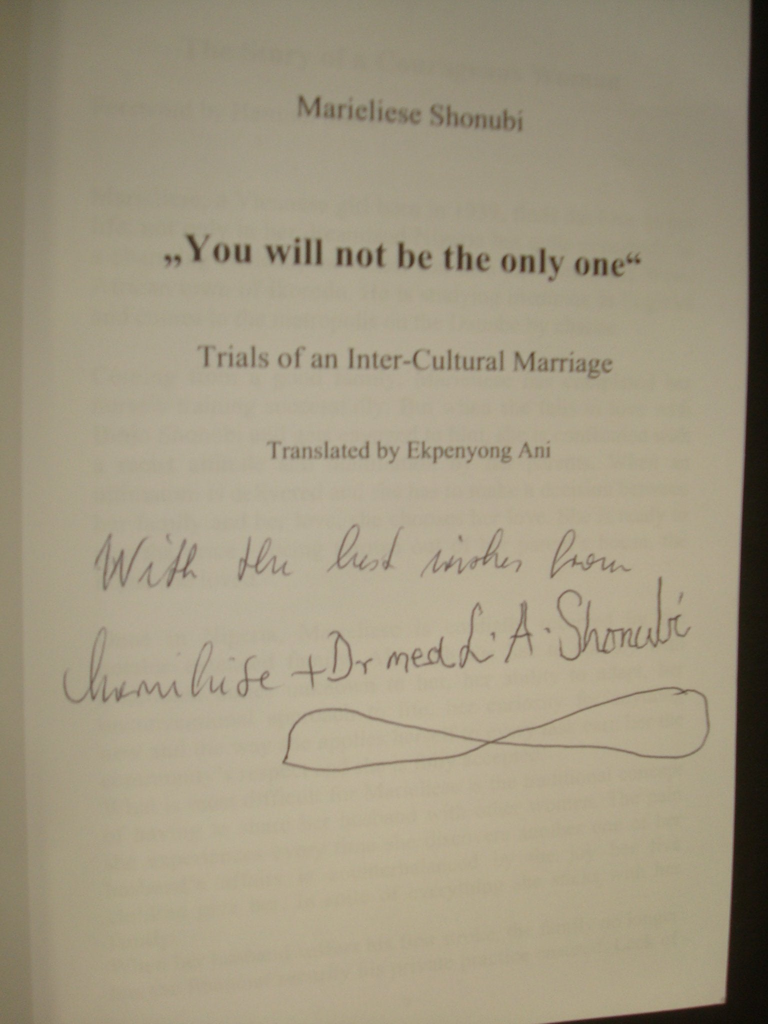 You will not be the only one: Trials of an Inter-Cultural Marriage Memories