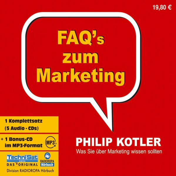 FAQ's zum Marketing. 5 CDs + MP3-CD: Was Sie über Marketing wissen sollten Business, Finance & Career