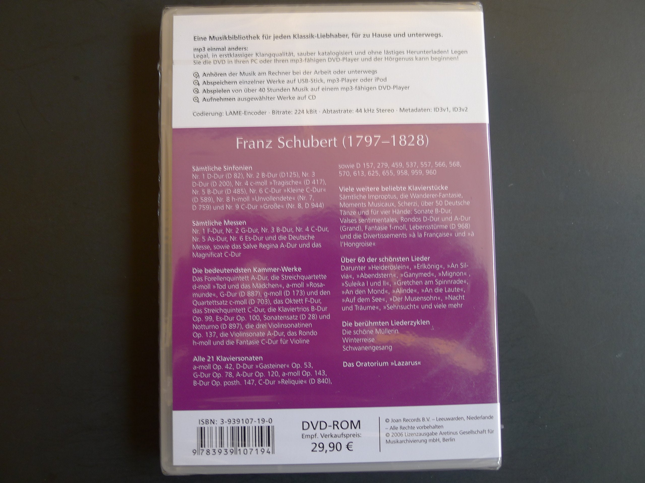 Franz Schubert: Meisterwerke - 40 Stunden mp3 Sheet Music