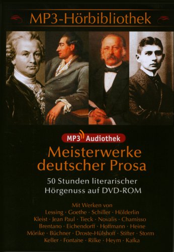 Meisterwerke deutscher Prosa, 1 MP3-DVD-ROM: 27 klassische literarische Werke von Lessing, Goethe, Schiller, Hölderlin, Kleist, Jean Paul, Tieck, Novalis, Chamisso, Brentano, Eichendorff u. v. a. Other software