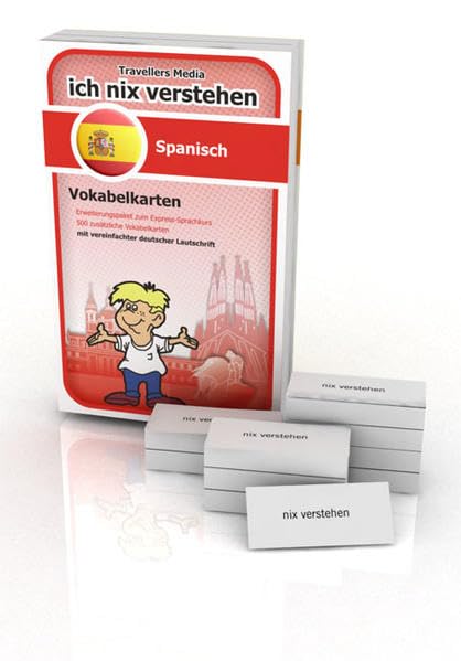Ich nix verstehen - Erweiterungspaket Vokabelkarten Spanisch: Erweiterungssatz zum Spanisch-Sprachkurs. 500 Vokabelkarten mit vereinfachter deutscher Lautschrift Leisure, Home & Garden