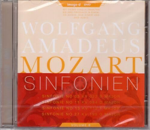 Sinfonien, Vol. 8: No. 5 / 11 / 13 / 27: Sinfonie no.5 KV 22 B Major; Sinfonie no.11 KV 84 D Major; Sinfonie no.13 KV 112 F Major; Sinfonie no.27 KV ... Hybrid aus CD-Audio, DVD-Video u. DVD-Audio Books