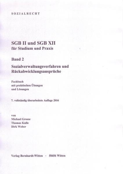 SGB II und SGB XII für Studium und Praxis, Band 2: (keine Auslieferung über den Buchhandel) Law