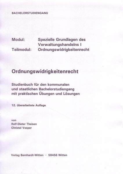 Ordnungswidrigkeitenrecht: (keine Auslieferung über den Buchhandel) Law