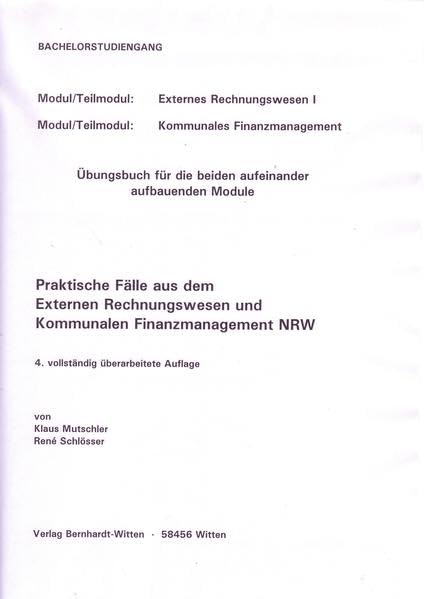 Praktische Fälle aus dem Externen Rechnungswesen und Kommunalen Finanzmanagement: (keine Auslieferung über den Buchhandel) Law