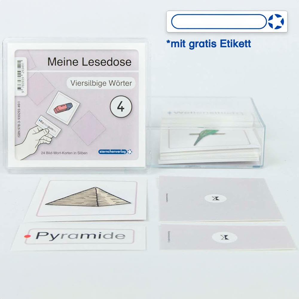 Meine Lesedose 4 - viersilbige Wörter Education & Training