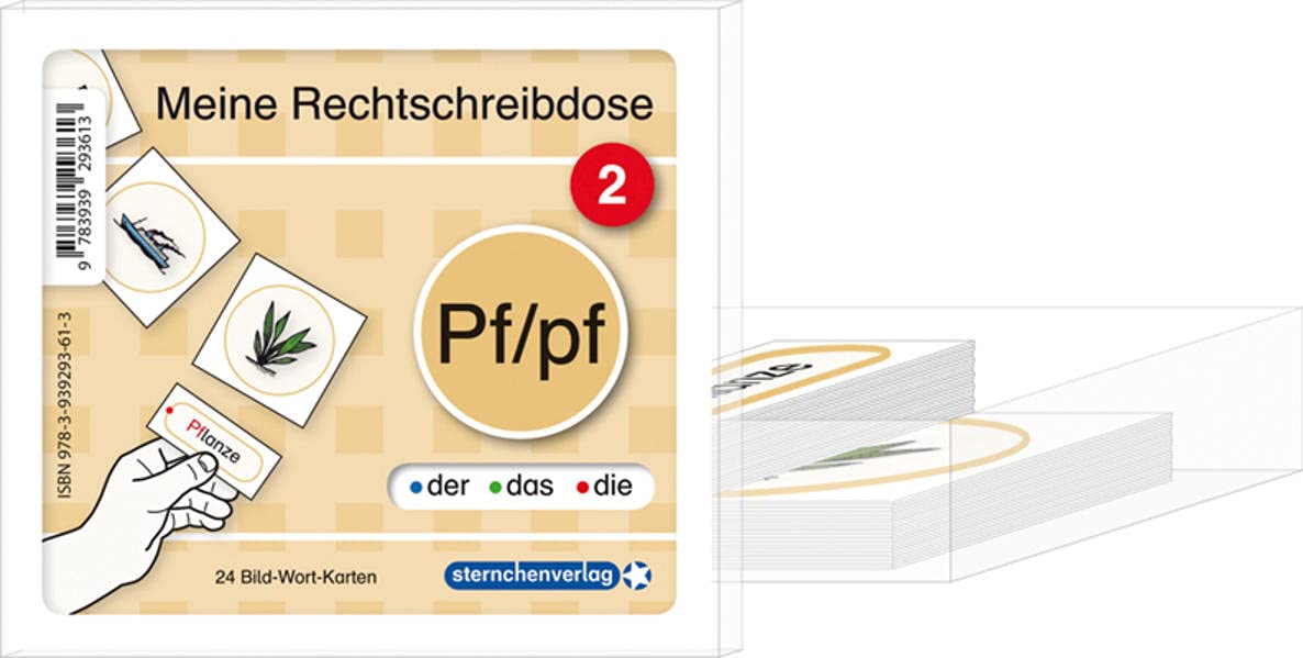 Meine Rechtschreibdose 2 Pf/pf-Wörter - Jetzt neu mit Etikett zum Beschriften Education & Training
