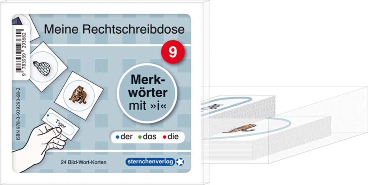 Meine Rechtschreibdose 9 Merkwörter mit i - Jetzt neu mit Etikett zum Beschriften Education & Training