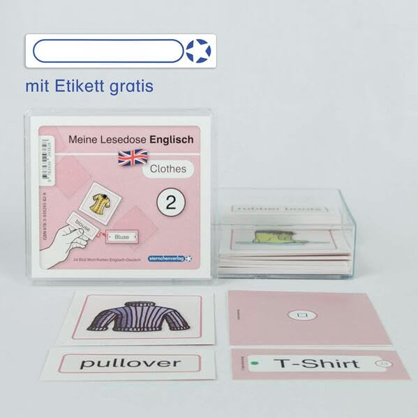 Meine Lesedose Englisch 2 - Clothes - Grundwortschatz Deutsch - Englisch - DaZ - Jetzt neu mit Etikett zum Beschriften book
