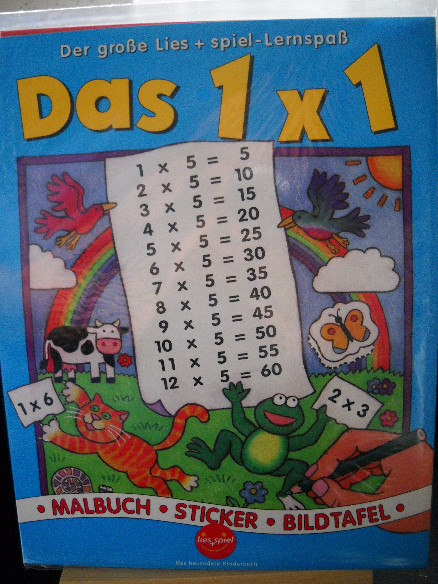 Das 1 x1 - Malbuch - Sticker - Bildtafel Books