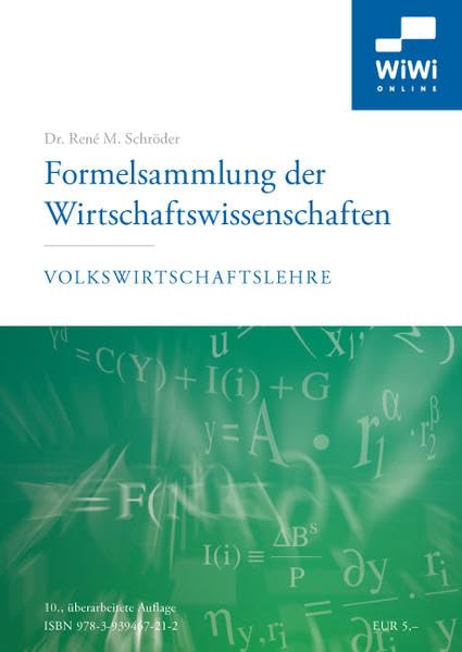 Formelsammlung der Wirtschaftswissenschaften: Volkswirtschaftslehre Law