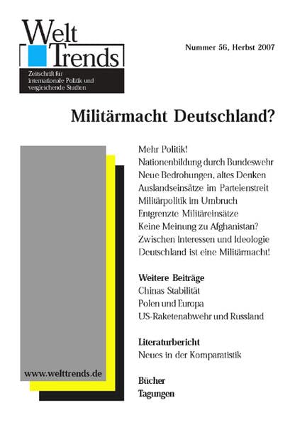 Militärmacht Deutschland? (WeltTrends) Law