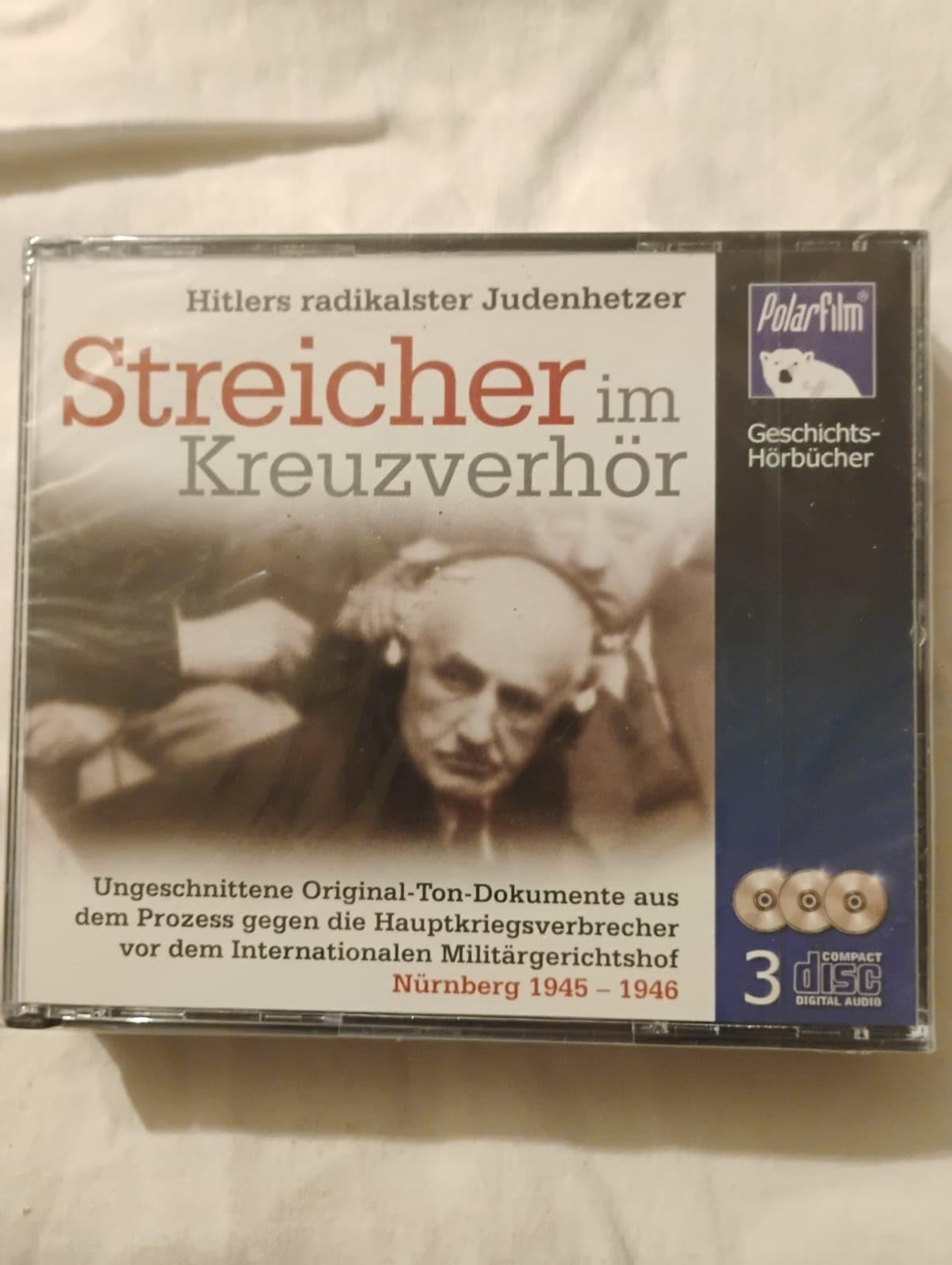 Streicher im Kreuzverhör, Hitlers radikalster Judenhetzer,3 Audio-CDs: Ungeschnittene Original-Ton-Dokumente aus dem Prozess gegen die ... Militärgerichtshof Nürnberg 1945-1946 Politics & History