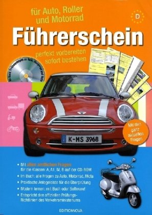 Führerschein für Auto, Roller und Motorrad, m. CD-ROM Books