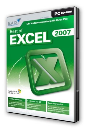 Best of Excel 2007: Die Vorlagensammlung für Ihren PC!. 1.111 Excelvorlagen. Aus den Bereichen Etiketten, Urkunden, Kalender, privat, Beruf und vieles mehr. Für Windows 98/ME/2000/XP/Vista Books