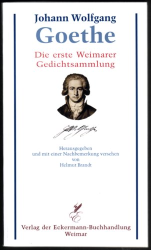 Die erste Weimarer Gedichtsammlung Books