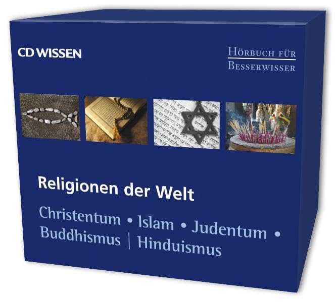 CD WISSEN - Hörbuch für Besserwisser - Religionen der Welt - Sammel-Box - Christentum - Islam - Judentum - Buddhismus - Hinduismus, 4 CDs Religion & Esotericism