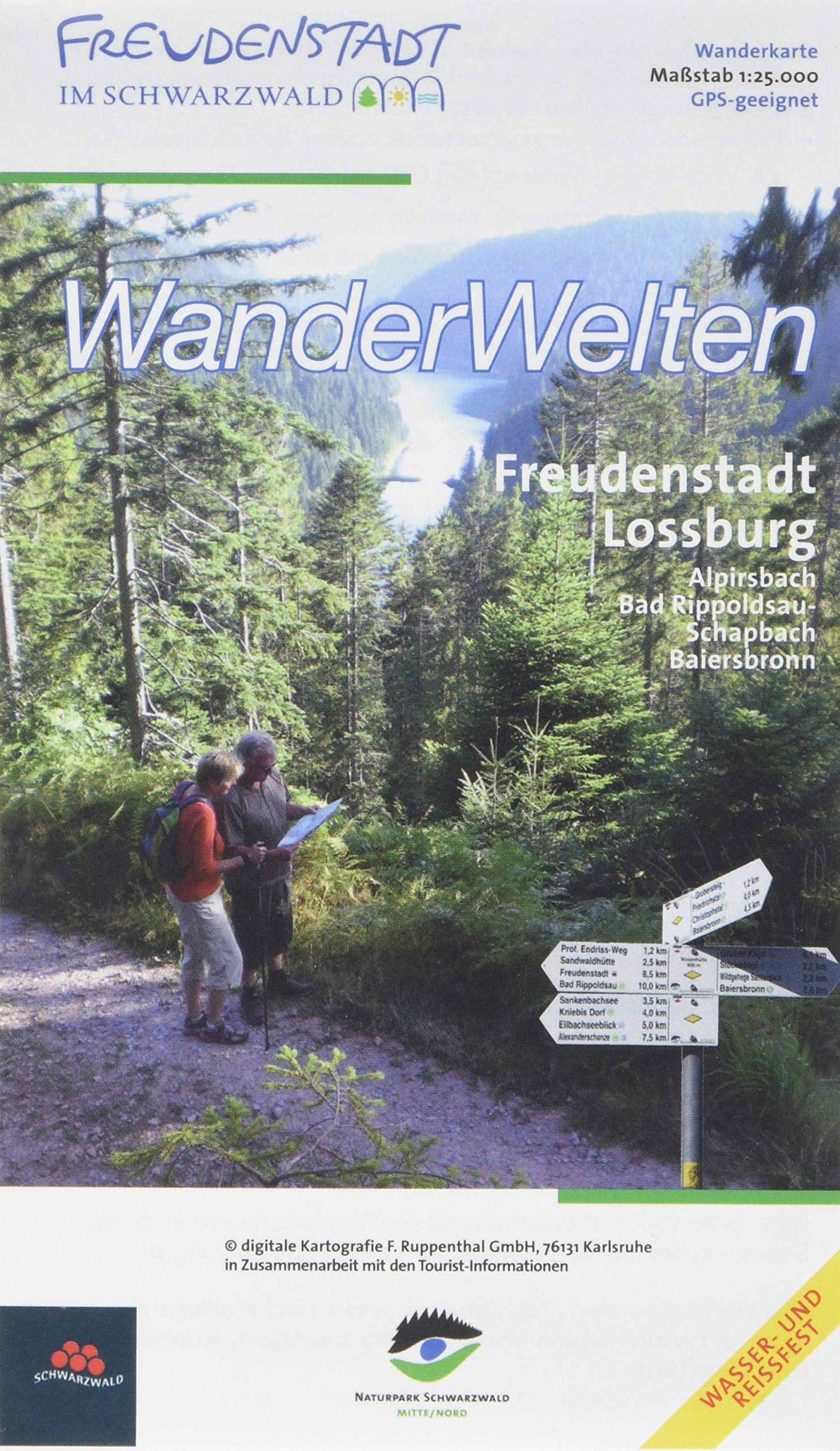 WanderWelten, Freudenstadt, Lossburg, Alpirsbach, Bad Rippoldsau -Schapbachund Baiersbronn: Wanderkarte. 1:30000 mit Tourenvorschlägen Geology & Geography