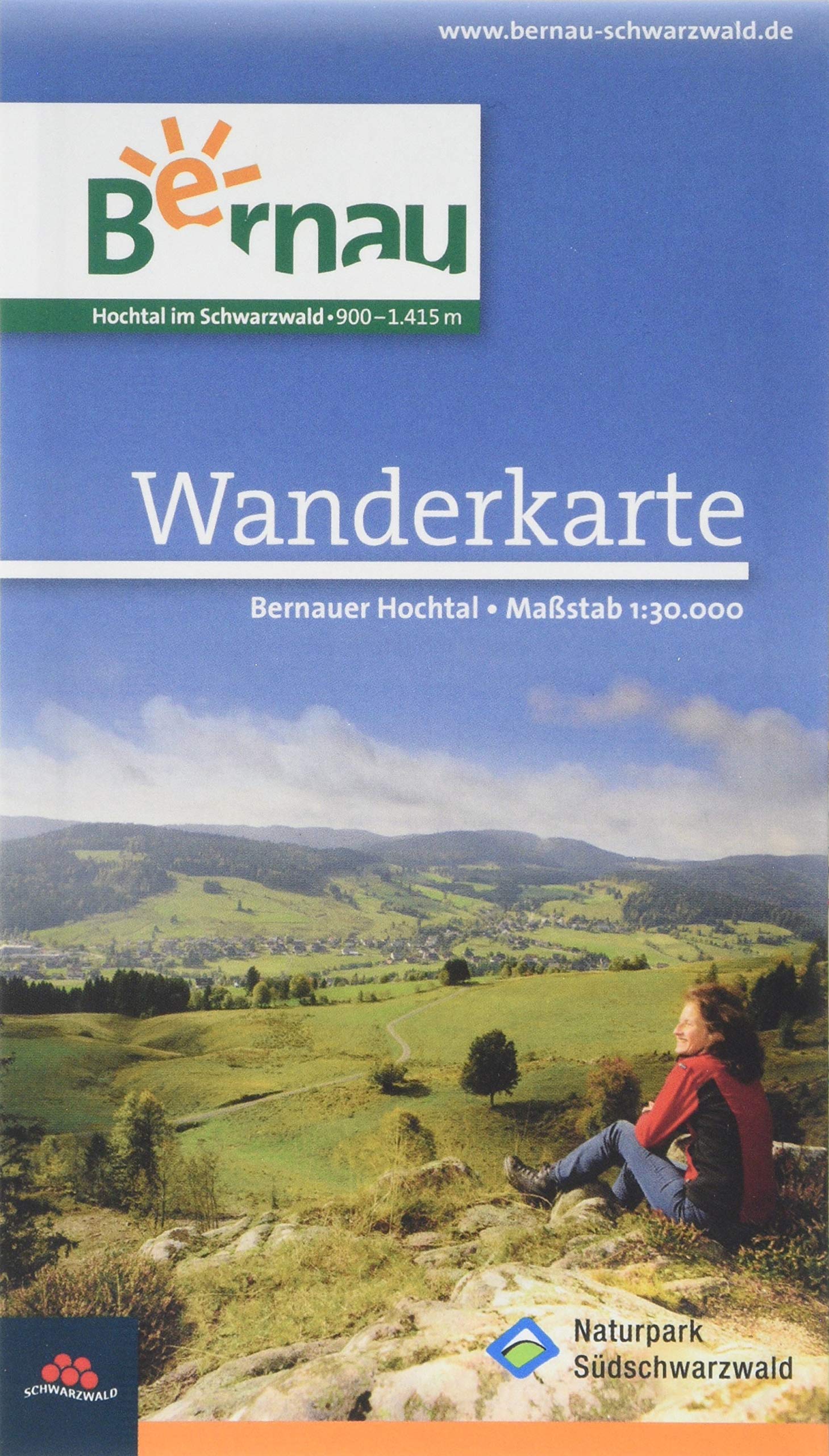 Wanderkarte Bernau: Wandern im Naturpark Südschwarzwald. Das Bernauer Hochtal. 1:30000 Leisure, Home & Garden