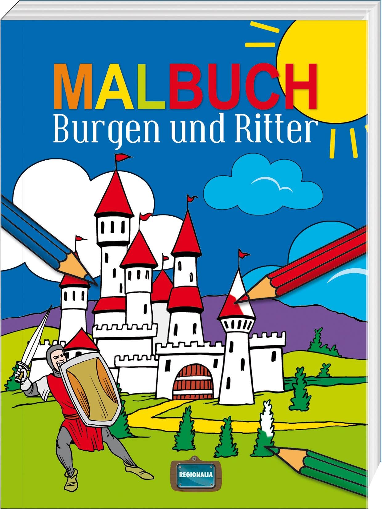 Malbuch Burgen und Ritter Non-fiction books for kids