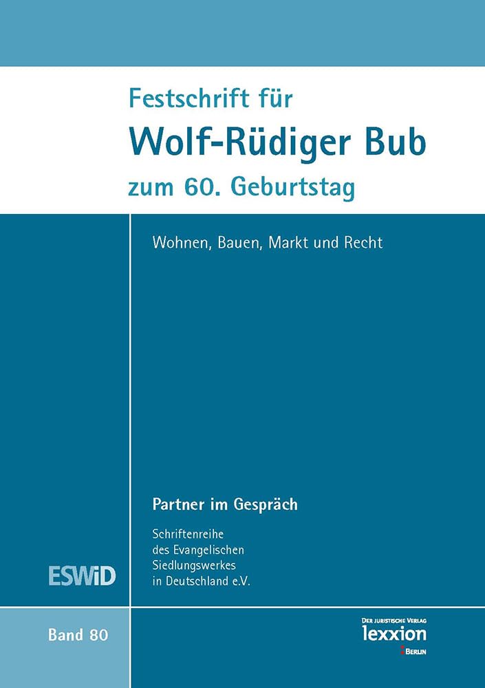 Festschrift für Wolf-Rüdiger Bub zum 60. Geburtstag book