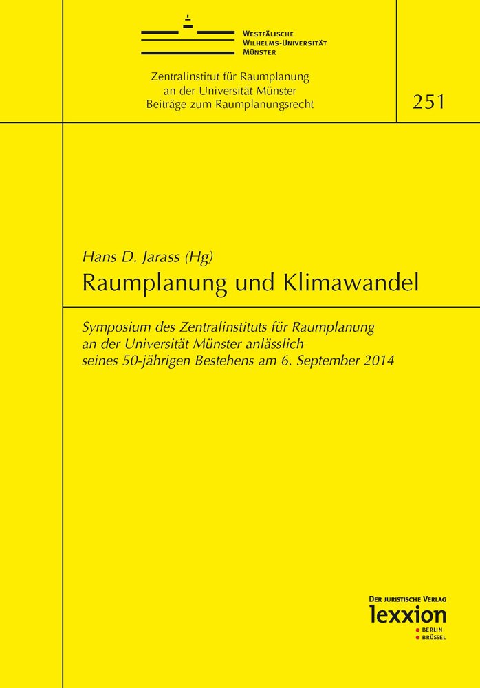 Product Image: Raumplanung und Klimawandel
