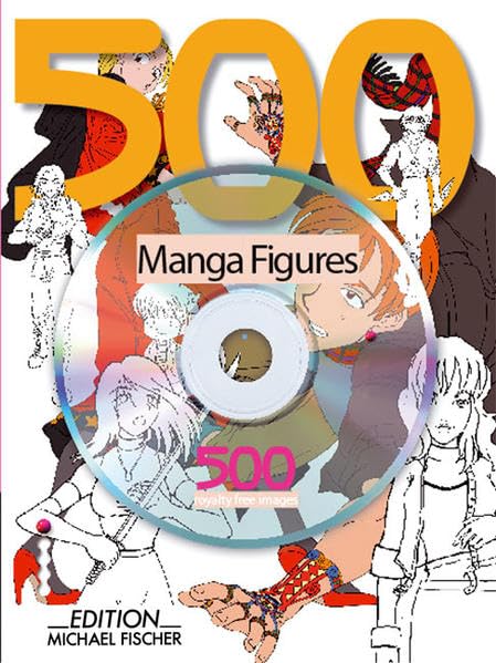 500 Manga Figuren: Mit 500 lizenzfreien Bildern. Von den Sweatdrop Studios Manga