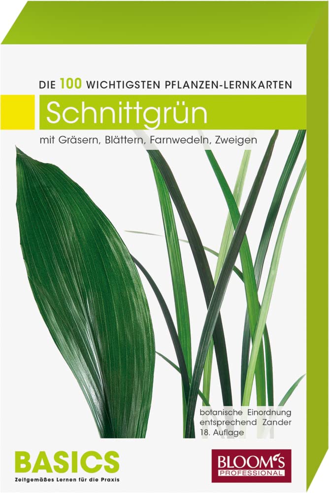 Schnittgrün: Die 100 wichtigsten Pflanzen-Lernkarten Study Guides
