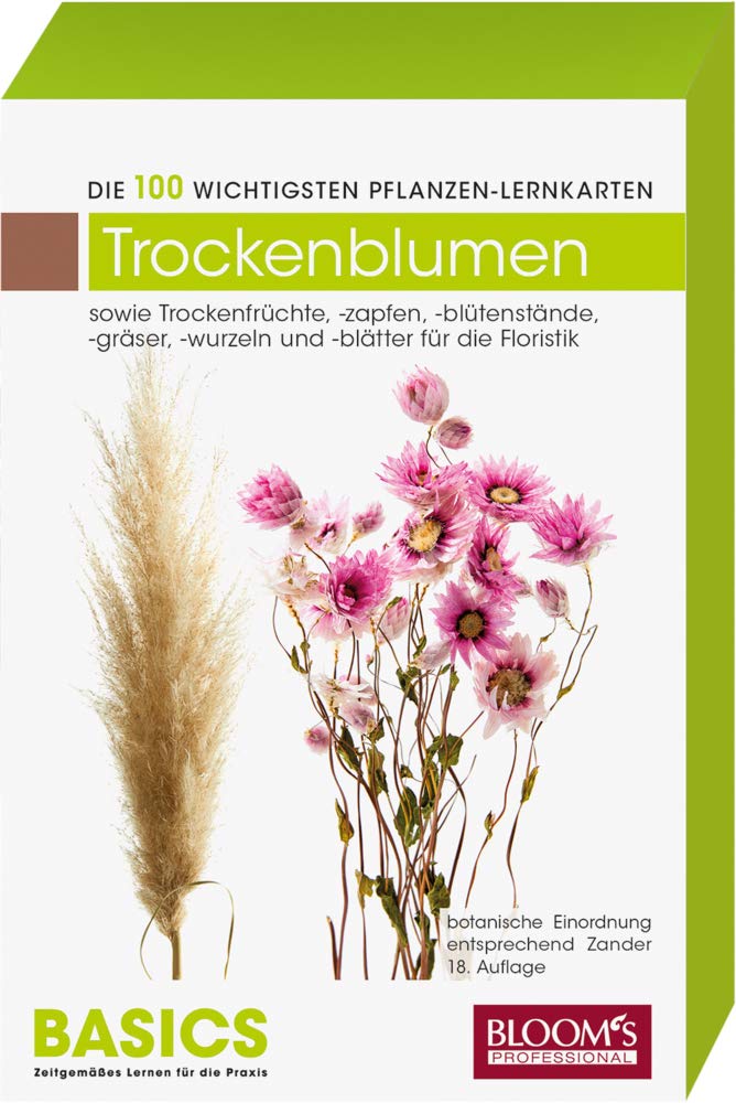 Trockenblumen/Trockenfloralien: Die 100 wichtigsten Pflanzen-Lernkarten Study Guides