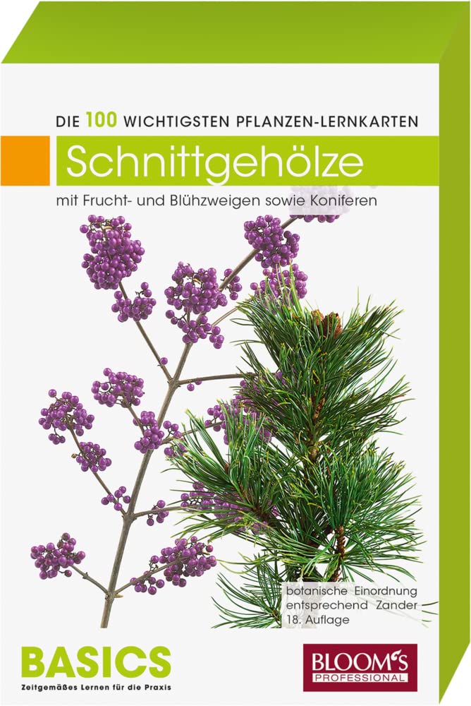 Schnittgehölze: Die 100 wichtigsten Pflanzen-Lernkarten Study Guides