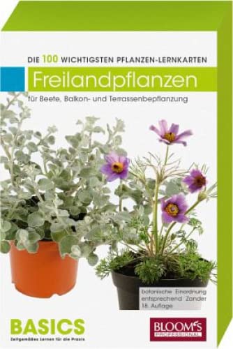 Freilandpflanzen: Die 100 wichtigsten Pflanzen-Lernkarten Study Guides