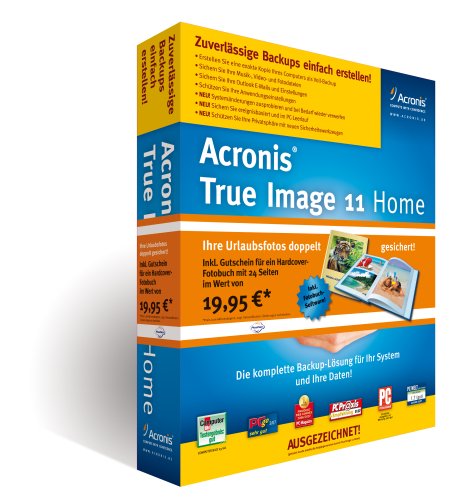 Acronis True Image 11 Home, CD-ROM: Die komplette Backup-Lösung für Ihr System und Ihre Daten!. Für Windows 2000 Pro SP4/XP Pro x64/XP SP2/Vista Books