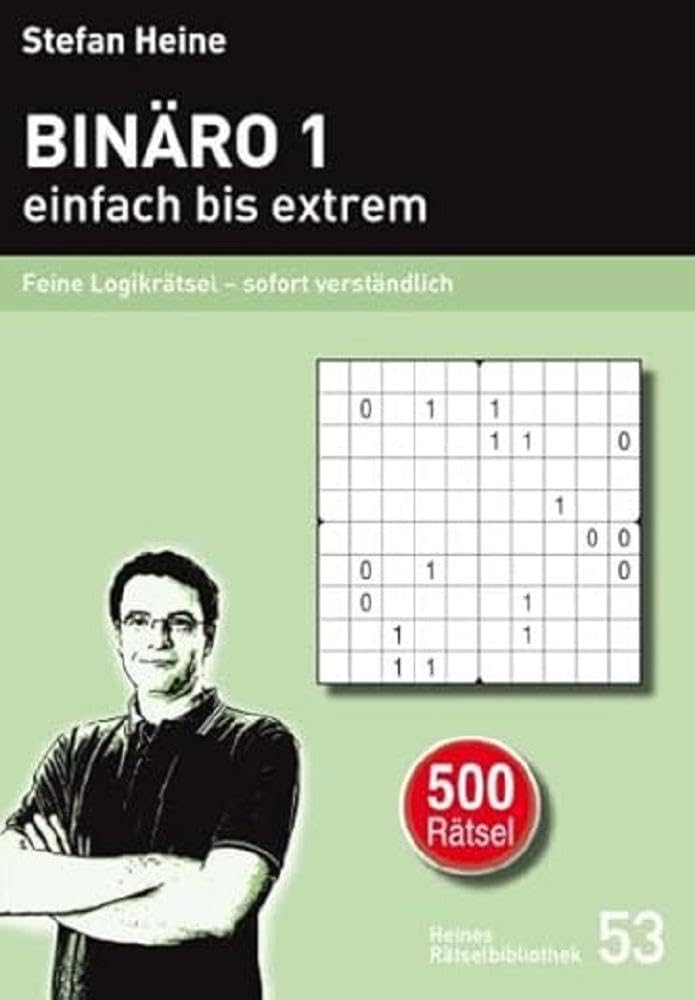 Binäro 1 - einfach bis extrem: Feine Logikrätsel – sofort verständlich (Heines Rätselbibliothek) Leisure & Fun