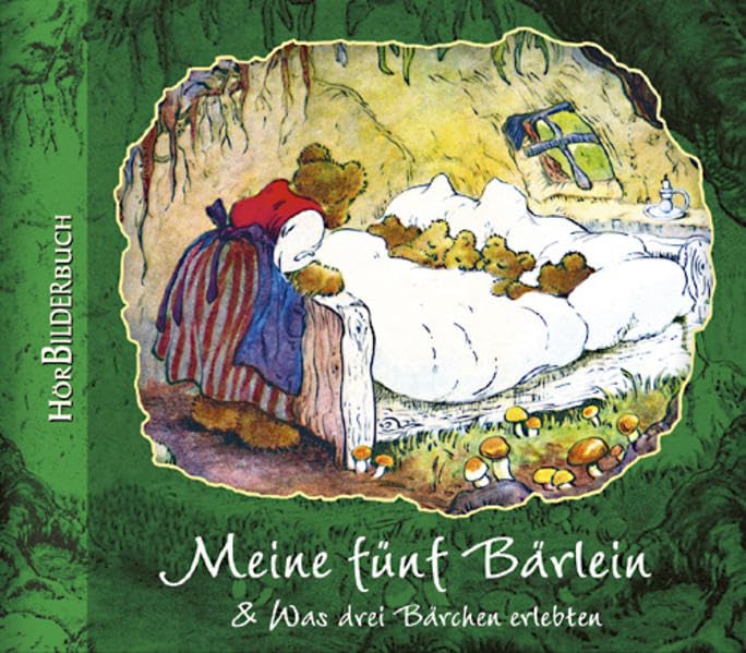 HörBilderbuch Meine fünf Bärlein, Bilderbuch mit 35 zumeist farbigen Zeichnungen + Audio-CD Children's books
