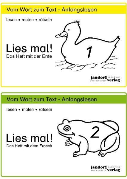 Lies mal! Hefte 1 und 2: Vom Wort zum Text - Anfangslesen book
